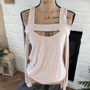 Daytrip Cream Cutout Sweatshirt